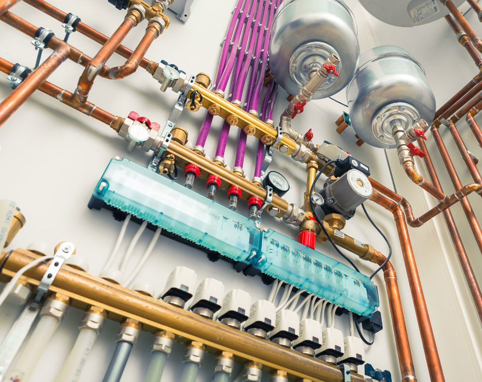 Plastics Piping Systems inside buildings for heating systems