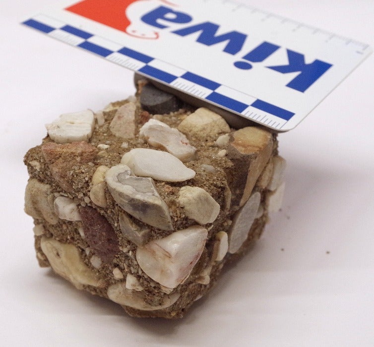 The testing and inspection of a cement piece, to achieve a Kiwa certificate