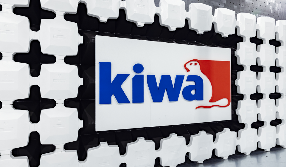 Kiwa logo in an EMC testing facility