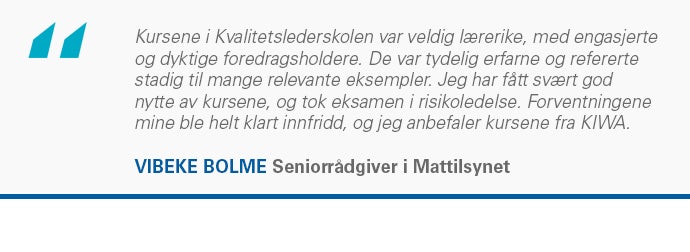 Vibeke Bolme, seniorrådgiver i Mattilsynet